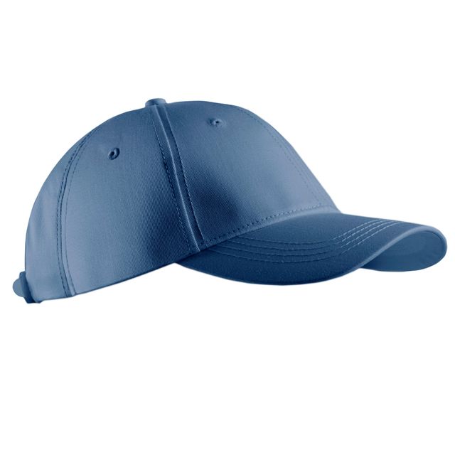 Decathlon Unisex Solid Cotton Baseball Cap | Blue - One Size