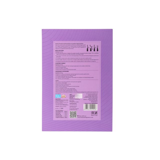 Iris Lavender Gift set with Potpourri and Floaters