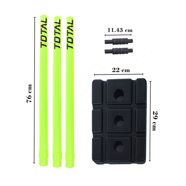 Total Plastic Cricket Stump Set With Cover