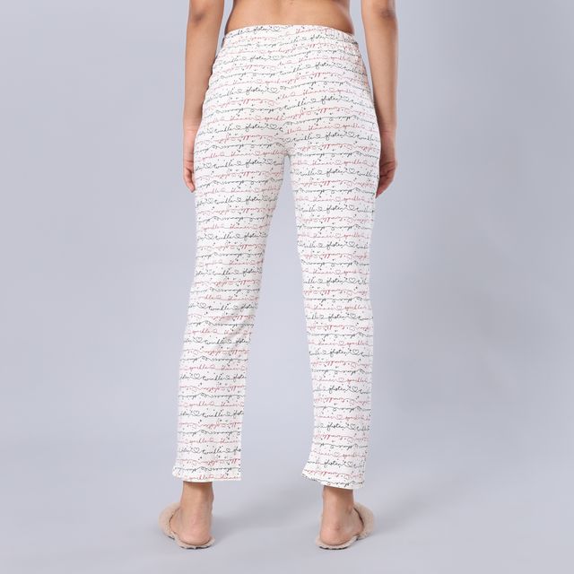 evolove Women's Pajama White NPJKN1202WE-S