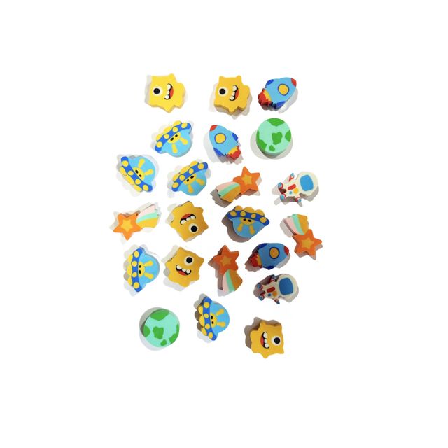 Qips 3D Puzzle Kids Eraser Set - 8-087 Multicolor