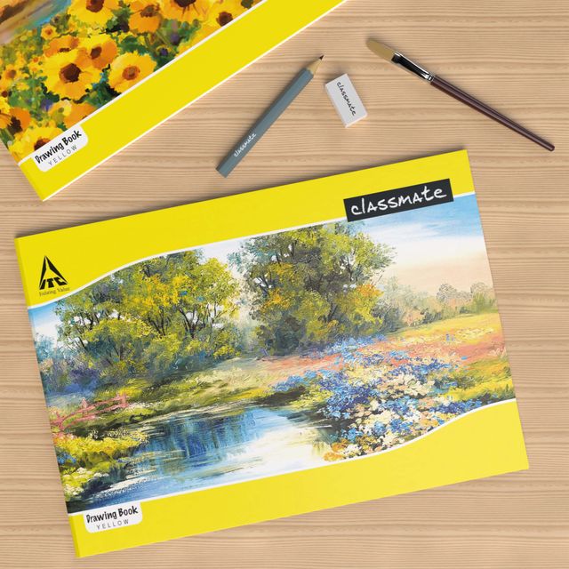 Classmate Drawing Book - 210 X 297 mm, Unruled 1 pc Combo