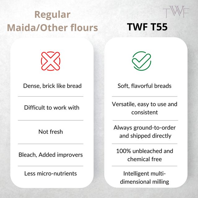 TWF T55 Bread Flour (Maida) 500 g