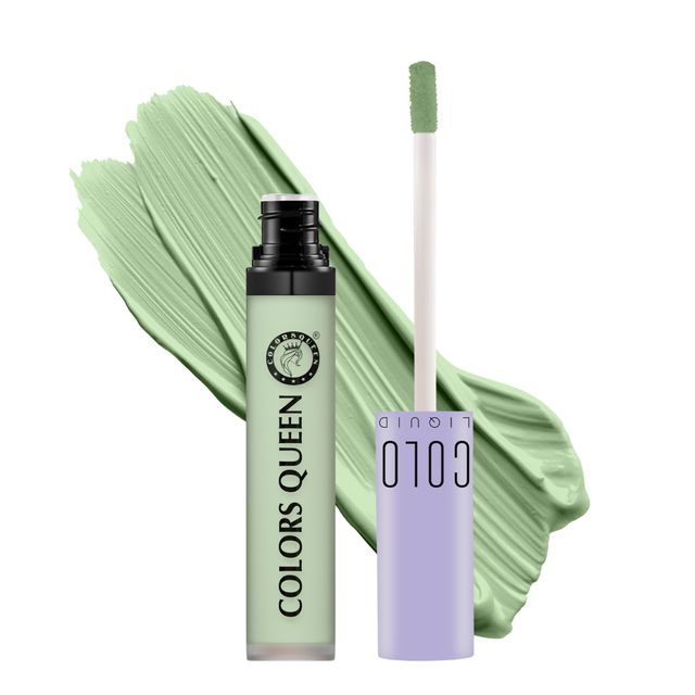 Colors Queen Conceal & Reveal Liquid Long Lasting Concealer with Matte Finish | Green Corrector