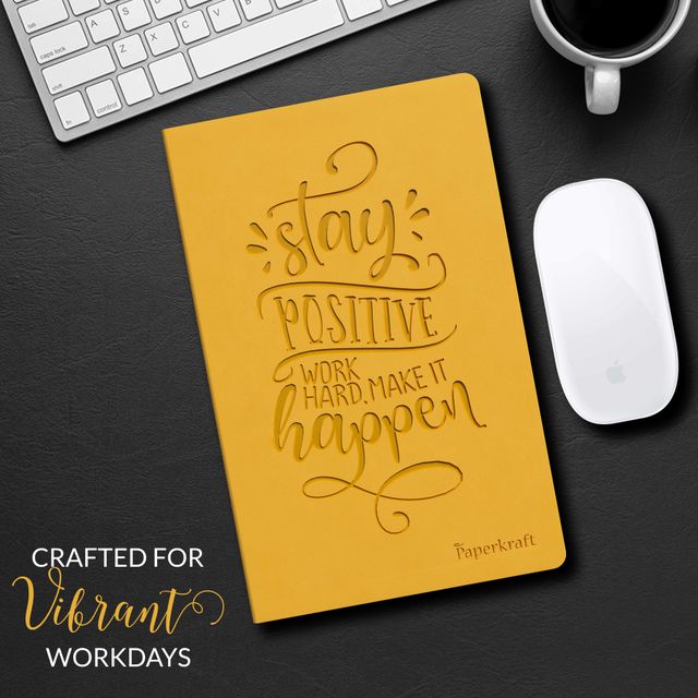 Paperkraft Unruled Debossed PU Notebook (210 x 145mm)