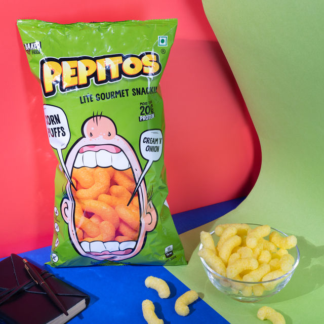 Pepitos Corn Puffs Cream N Onion
