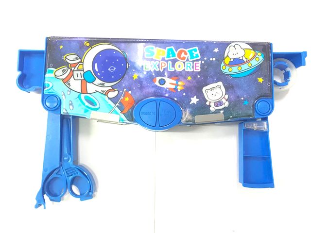 Chrome 7035 Magnetic Multifunctional Pencil Box For Kids (Design and Color May Vary)