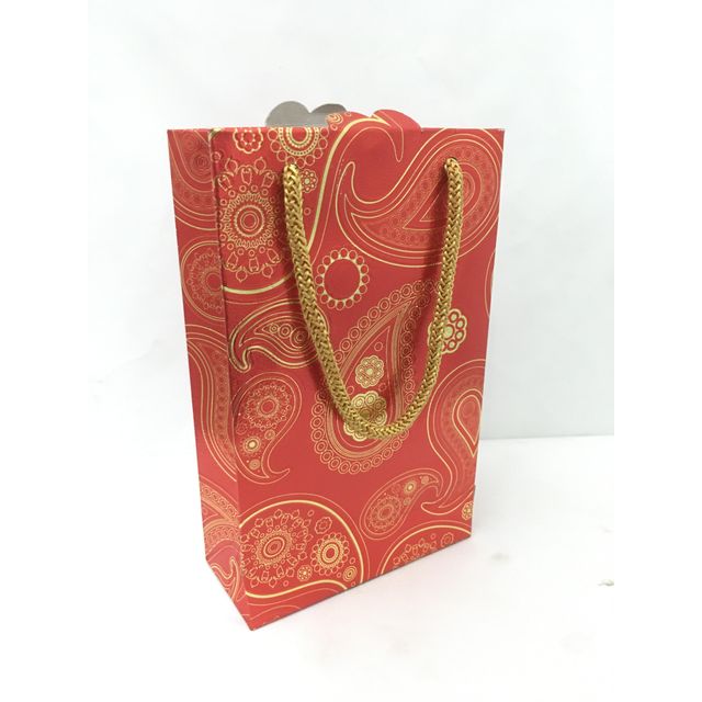 ABK Metallic Party Bag Single 7.5 x 4.5 x 2 Inches - Small Size (Colour May Vary)