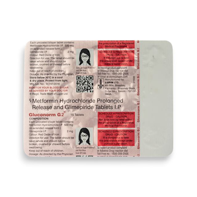 Gluconorm G2 Tablets PR