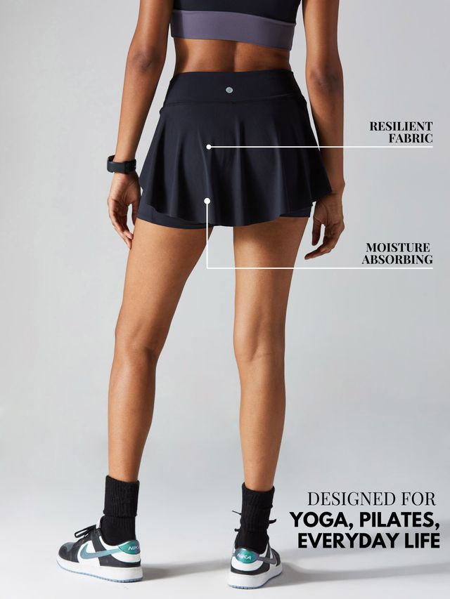 Cava Women's Tennis Skorts Swirl | Black - XL