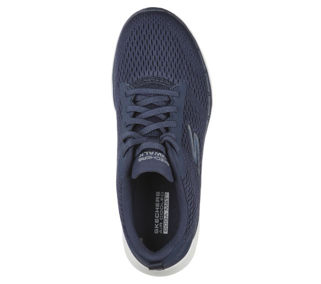 Skechers Womens Go Walk 6 - Bold Vision Walking Shoe Navy and White Size (UK 5)