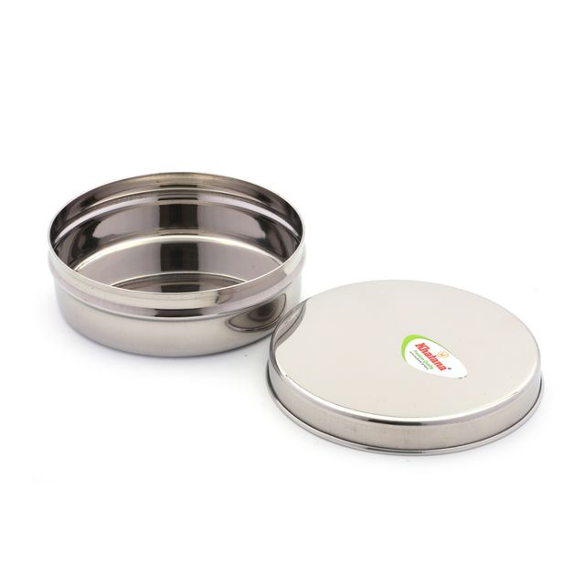 Khatana Stainless Steel Flat Dabbi 200 ml