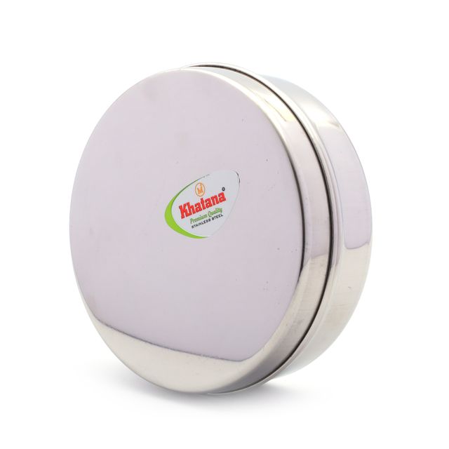 Khatana Stainless Steel Flat Dabbi 200 ml