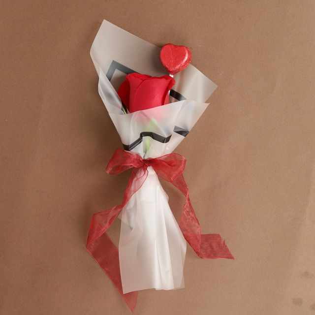 IGP Single Red Rose With Chocolate