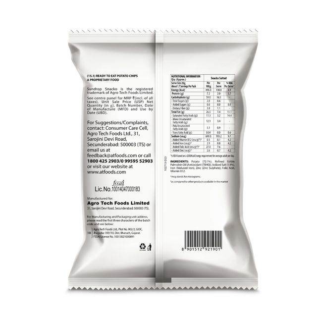 Sundrop Snacko Salted Potato Chips