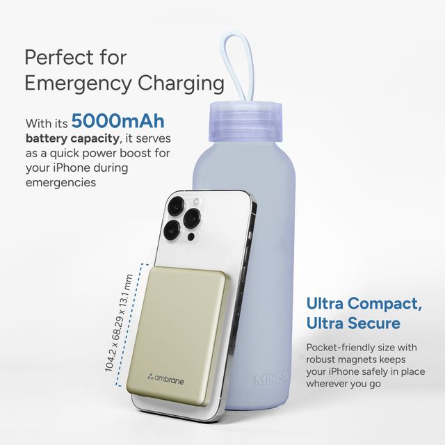 Ambrane Aerosync PB 5A Powerbank | Titanium
