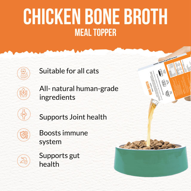 Goofy Tails Chicken Bone Broth for Cats