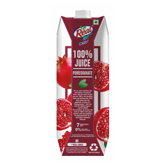 Real Activ 100% Juice - Pomegranate 1 l Combo
