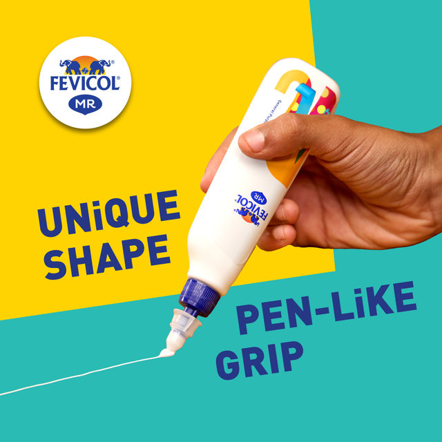 Fevistik The Original Glue Stick (15g) & Fevicol Mr Original Craft & General Purpose White Glue Bottle (105g) Combo