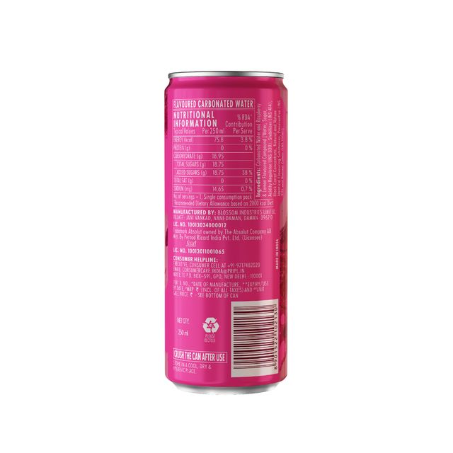Absolut Raspberry and Lemon Mixer