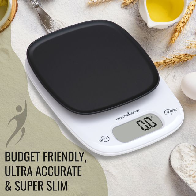 Healthsense Weight Machine For Kitchen,Touch Button, Tare Function1 Year Warranty Chef-Mate Ks 63