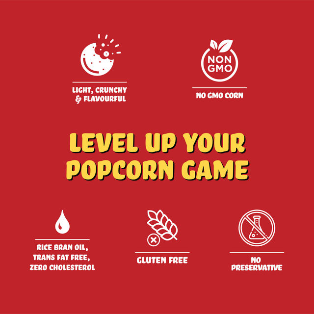 Brb Popcorn Chips Red Chilli Chataka Flavour