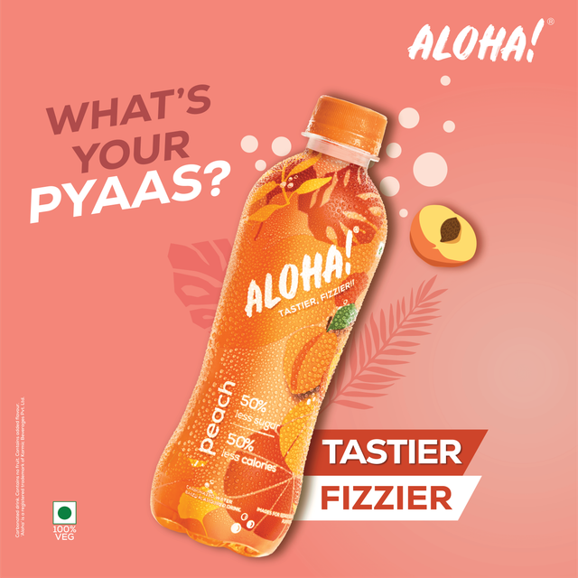 Aloha Flavoured Soft drink - Peach 300 ml Combo