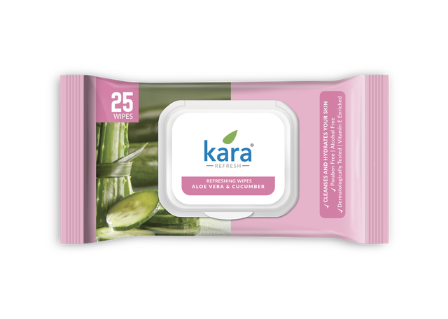 Kara Aloe Vera & Cucumber Wipes