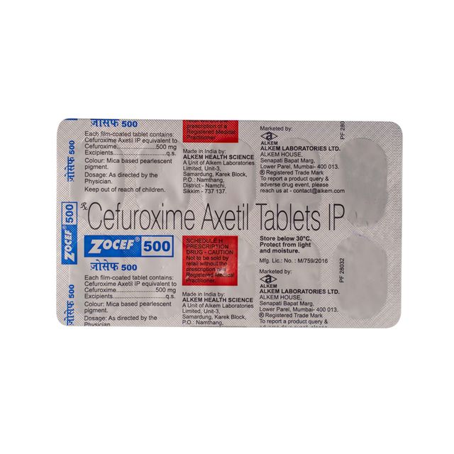Zocef 500 Tablets