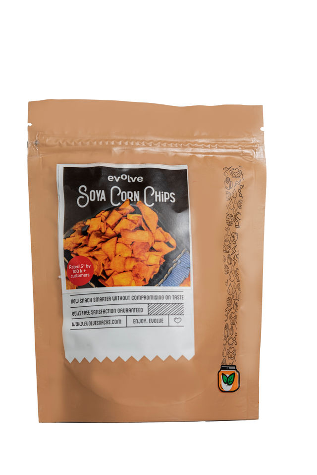 Evolve Snacks Corn Chips With Soya Surprise