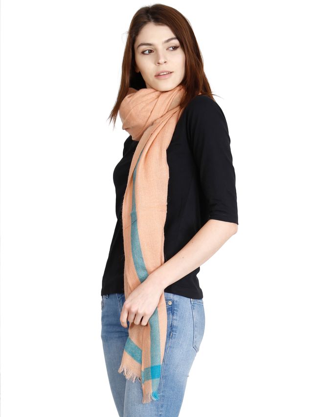 Fabseasons Unisex Scarf | Peach - One Size