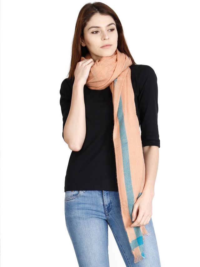 Fabseasons Unisex Scarf | Peach - One Size