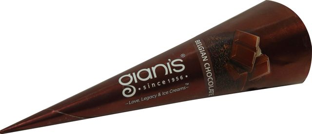 Giani's Belgian Chocolate Ice Cream Cone | Ice Cream Tub