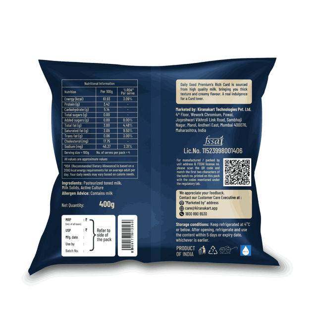 Daily Good Premium Curd Pouch