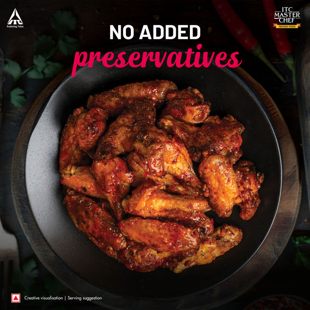 ITC Master Chef Grilled Chicken Wings | High in Protein | No Added Preservatives | 12 pieces