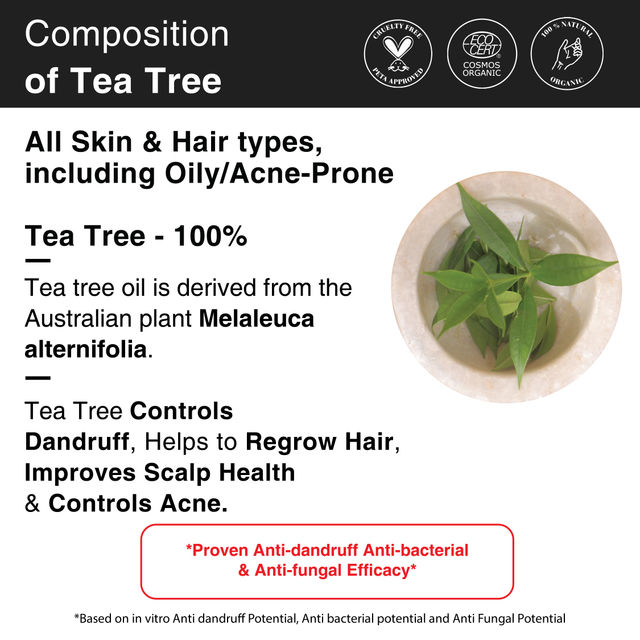 Soulflower Tea Tree Essential Oil For Dandruff Control