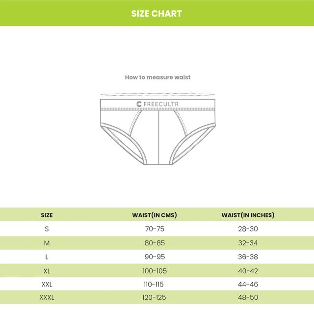 Freecultr Men's Solid Brief | Black - M
