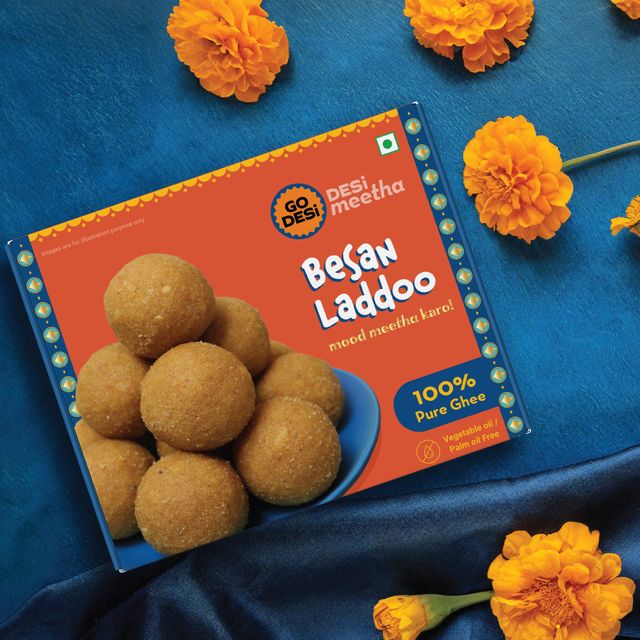 Besan Laddoo | With Ghee | Laddu | Sweets by GO DESi
