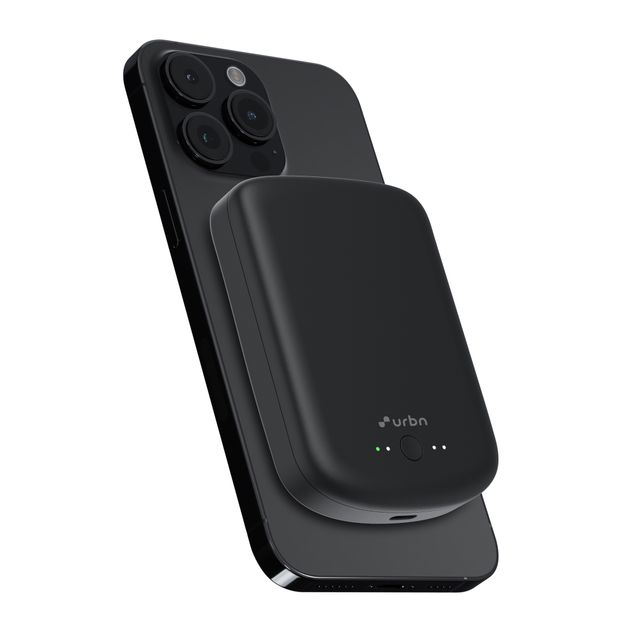 URBN 10000 mAh Magsafe Power Bank | 15W Fast Wireless Charging|Type C Input/Output (Black)
