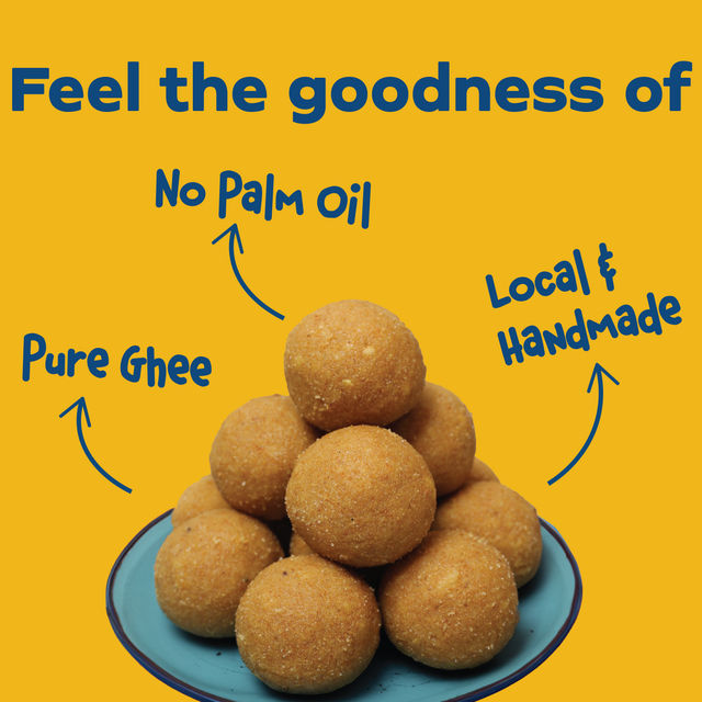 Besan Laddoo | With Ghee | Laddu | Sweets by GO DESi