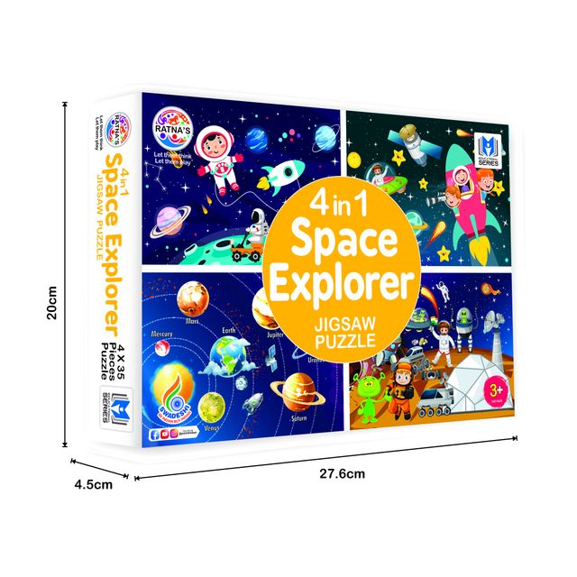 Ratna's 4In1 Space Explorer Jigsaw Puzzle 0xc0020e0f08 (Assorted)