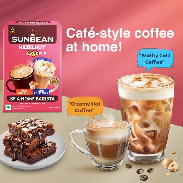 Sunbean Café Mix - Hazelnut Café Style Coffee