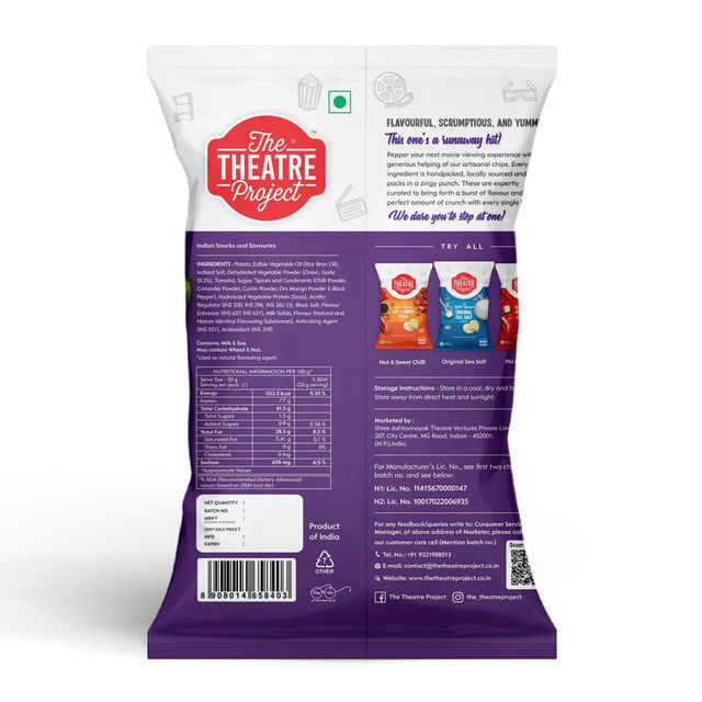 Ttp Kettle Cooked - Exotic Indian Spices(42gms) & Ttp Kettle Cooked - New York Pizza (42gms) Combo