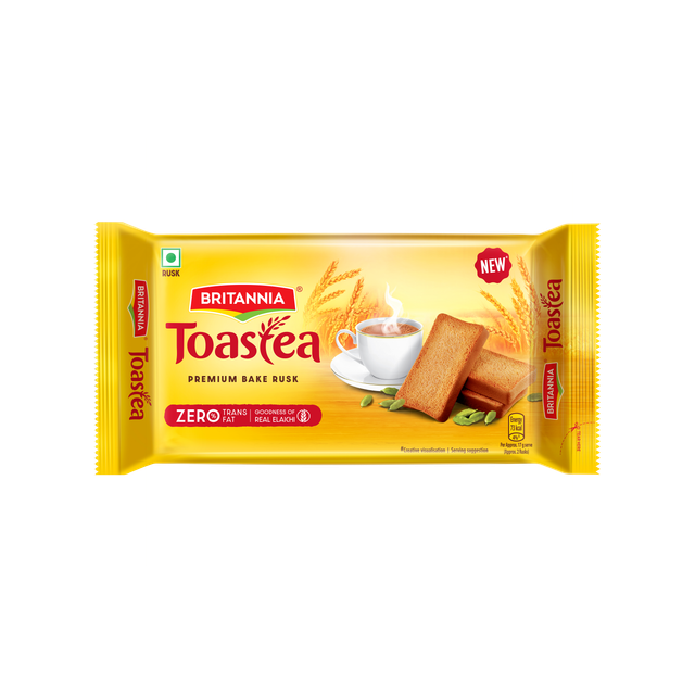 Britannia Toastea Bake Elaichi Rusk | Trans Fat-free