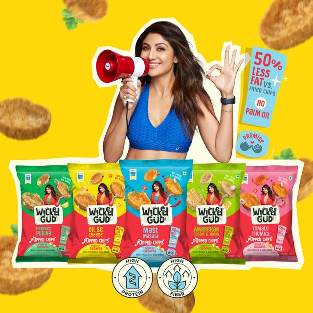 Wickedgud Chickpea Popped Chips - Tomato Thumka