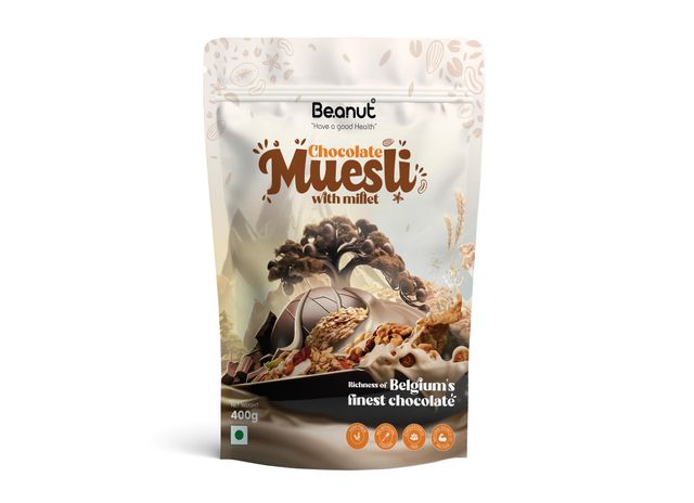 Be.anut High Protein Chocolate Muesli With Millet