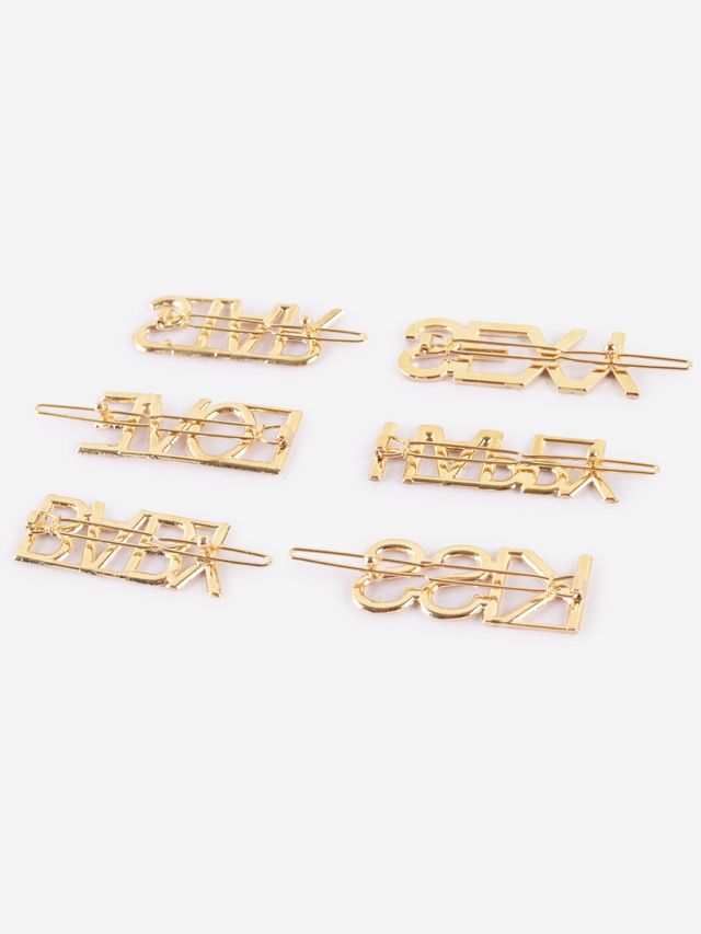 Buckleup Womens Hair Clip Set Of 6 Buhrac 281