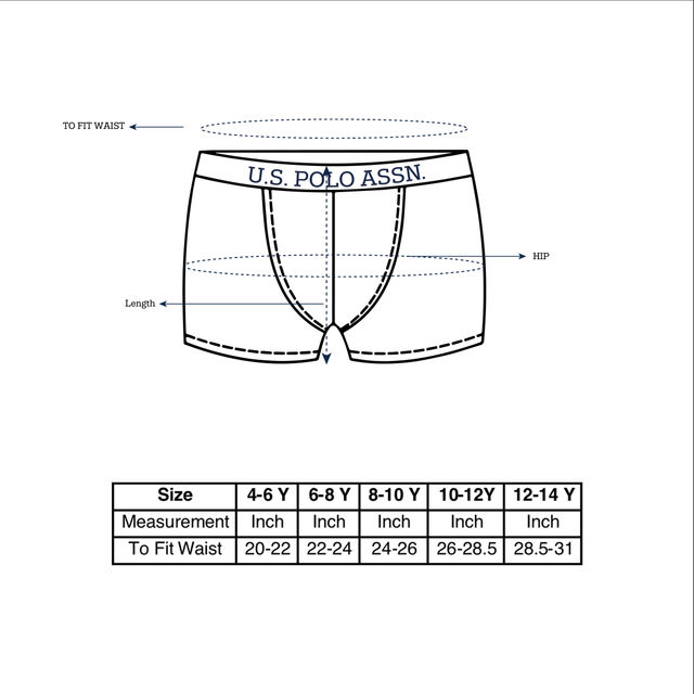 U.S. Polo Assn. | Underwear Pack of 1 | M | Trunks | I660 | White