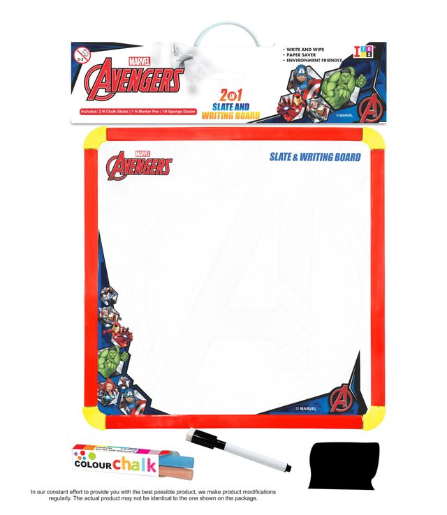2 In 1 Slate & Writing Board-Avenger (Assorted) 0xc0035f9978 (Assorted)