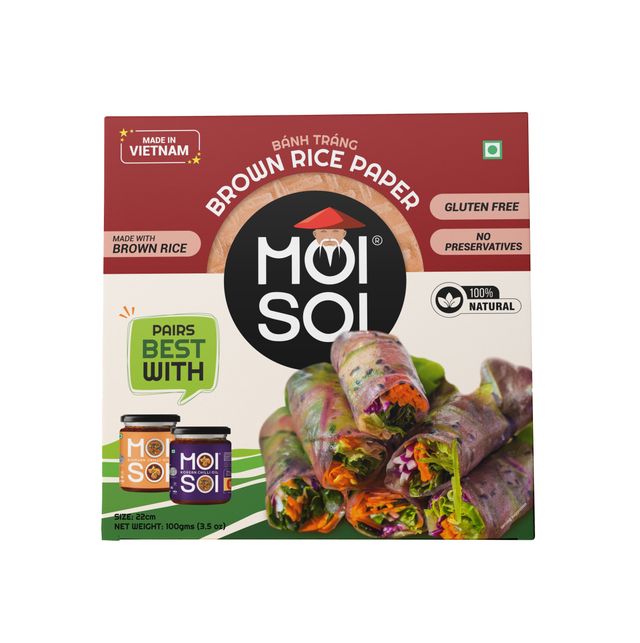 Moi Soi Vietnamese Spring Roll Brown Rice Wrapper